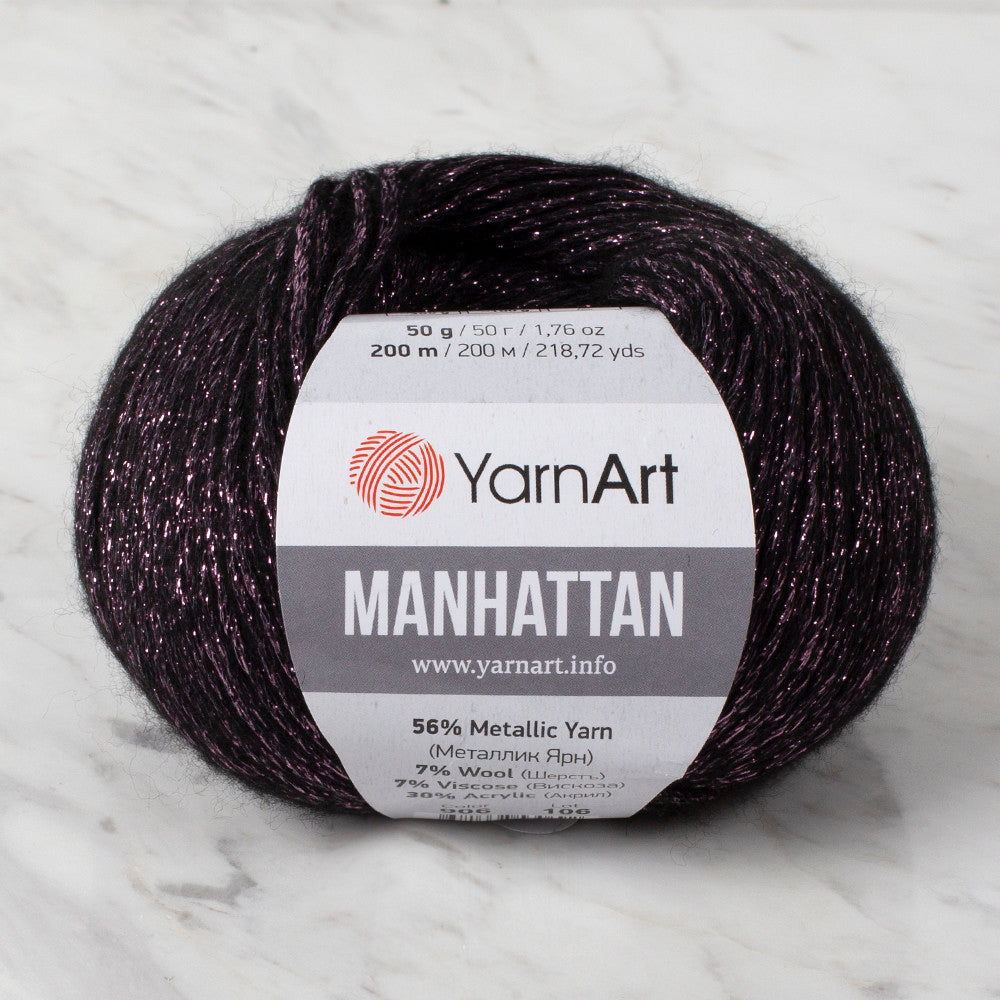 YarnArt Manhattan Mor Simli El Örgü İpi - 906